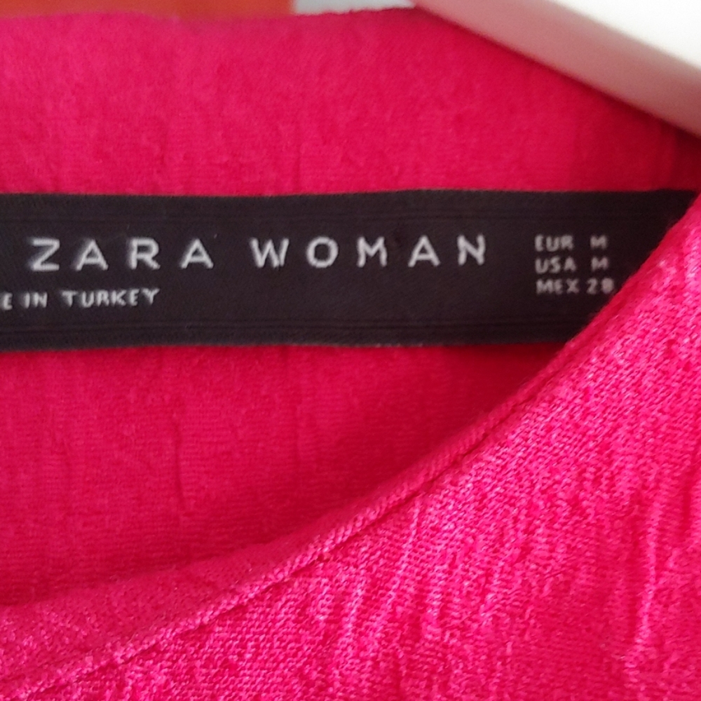 Zara Frilled Bell Sleeve Sheath Dress NWOT - Picture 4 of 7